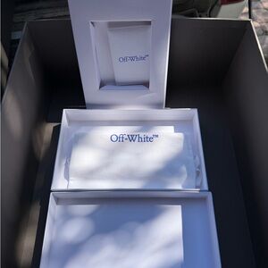 Off-White White Box Set with Blue Logo